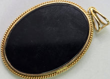 Load image into Gallery viewer, 2528 Vintage: 18ct Gold  Onyx Diamond Inlaid Butterfly Pendant- From 1978
