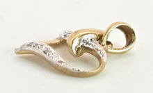 Load image into Gallery viewer, 0110: Vintage: Petite 9ct Gold Natural Diamonds Heart-Shaped Pendant
