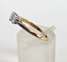 Load image into Gallery viewer, 0149Vintage: 18ct Gold Platinum Setting Round Brilliants Cut Diamonds (0.57ct) Trilogy Ring
