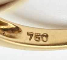 Load image into Gallery viewer, 0635 Vintage: 18ct Gold  Orange Spessartite Garnet Diamonds Cluster Ring- A rare find
