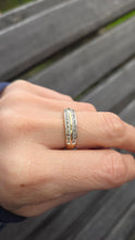 Load image into Gallery viewer, 6188 Vintage: 9ct Gold 26 Natural Sparkling Diamonds Stacker/Dress Ring
