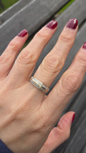 Load image into Gallery viewer, 6188 Vintage: 9ct Gold 26 Natural Sparkling Diamonds Stacker/Dress Ring
