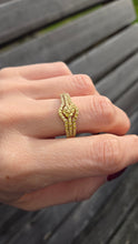 Load image into Gallery viewer, 2499 Vintage: 9ct Gold 57 Yellow Diamonds Art Deco Style  Dress Ring
