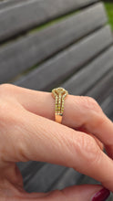 Load image into Gallery viewer, 2499 Vintage: 9ct Gold 57 Yellow Diamonds Art Deco Style  Dress Ring
