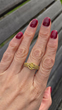 Load image into Gallery viewer, 2499 Vintage: 9ct Gold 57 Yellow Diamonds Art Deco Style  Dress Ring
