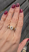 Load image into Gallery viewer, 2240 Vintage: 9ct Gold Openwork 29 Natural Diamonds (0.33ct)  Dress Ring

