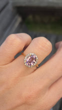 Load image into Gallery viewer, 2488 Vintage &amp; Rare  Purple Zircon 16 Natural Sparkling Diamonds Ring

