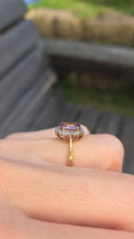 Load image into Gallery viewer, 2488 Vintage &amp; Rare  Purple Zircon 16 Natural Sparkling Diamonds Ring
