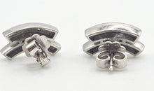 Load image into Gallery viewer, 1882: 18ct White Gold Diamonds Geometric Set  Stud Earrings
