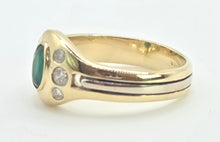 Cargar imagen en el visor de la galería, 1887: Vintage: Art Deco Style Emerald Diamonds Ring
