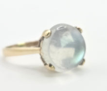 Load image into Gallery viewer, 1943: Vintage 9ct Gold Large Cabochon Cut Moonstone Ring
