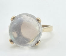 Load image into Gallery viewer, 1943: Vintage 9ct Gold Large Cabochon Cut Moonstone Ring
