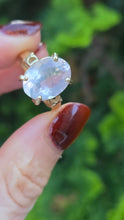 Load image into Gallery viewer, 6250 Vintage: 9ct Gold Large Pink Quartz Cocktail Ring
