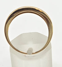 Load image into Gallery viewer, 2374: Vintage; 18ct Gold 9 Natural Round Full Cut Diamonds (0.5ct) Channel Set Ring
