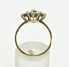 Load image into Gallery viewer, 0628: Vintage 18ct Gold Rubies Diamonds Geometric Set Ring - From 1977
