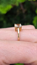 Cargar imagen en el visor de la galería, 2537; Vintage &amp; Exquisite Cushion Cut Mint Green Spinel Solitaire Ring
