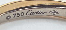 Load image into Gallery viewer, 2692: Vintage 18ct TRI Gold Yellow, Rose &amp; White Gold Cartier Large Hooped Earrings- Pristine
