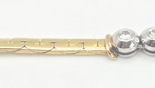 Load image into Gallery viewer, 2696: Vintage: 18ct Yellow Gold Diamonds (1ct) Designer Link Necklace- Exquisite
