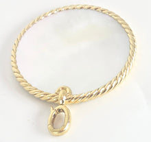 Load image into Gallery viewer, 2691: Vintage 18ct Gold (44mm) Reversible Mother of Pearl &amp; Black Onyx Disc Pendant by David Yurman
