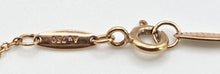 Load image into Gallery viewer, 2690: Vintage 18ct Rose Gold Tiffany Open Heart Pave Diamond Pendant (11mm) &amp; Necklace - Elsa Perettie
