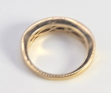 Load image into Gallery viewer, 2530 - 18ct Yellow Gold  Violet Blue Tanzanites Half-Eternity/Stacker Ring
