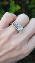 Load image into Gallery viewer, 2531 Vintage: 9ct Gold 29 Natural Sparkling Diamonds Ring
