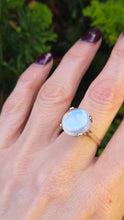Load image into Gallery viewer, 1943: Vintage 9ct Gold Large Cabochon Cut Moonstone Ring
