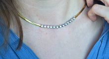 Load image into Gallery viewer, 2696: Vintage: 18ct Yellow Gold Diamonds (1ct) Designer Link Necklace- Exquisite
