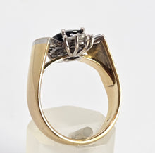 Load image into Gallery viewer, 2616: Vintage: 18ct Gold Blue Sapphire Diamonds (1.10ct) Cocktail Ring- Extraordinary
