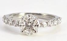 Load image into Gallery viewer, 2628: Vintage Platinum Natural Sparkling Diamonds (1ct) Ring

