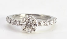 Load image into Gallery viewer, 2628: Vintage Platinum Natural Sparkling Diamonds (1ct) Ring

