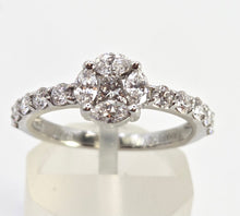 Load image into Gallery viewer, 2628: Vintage Platinum Natural Sparkling Diamonds (1ct) Ring
