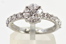Load image into Gallery viewer, 2628: Vintage Platinum Natural Sparkling Diamonds (1ct) Ring
