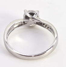 Load image into Gallery viewer, 0602: Vintage: 9ct White Gold 19 Natural Sparkling Diamonds Dress Ring
