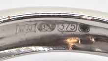 Load image into Gallery viewer, 0602: Vintage: 9ct White Gold 19 Natural Sparkling Diamonds Dress Ring

