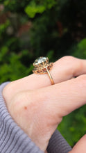 Load image into Gallery viewer, 2433: Vintage: 9ct Gold Large Mint Green Amethyst Ring -From 1967
