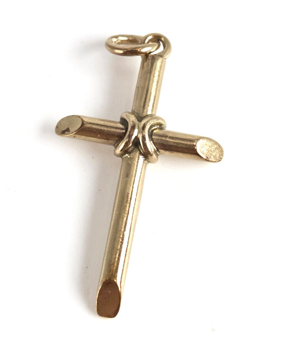 4355 Vintage: 9ct Gold Cross Pendant - From 1965