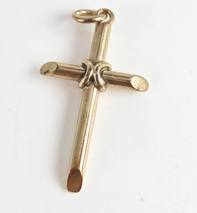 4355 Vintage: 9ct Gold Cross Pendant - From 1965