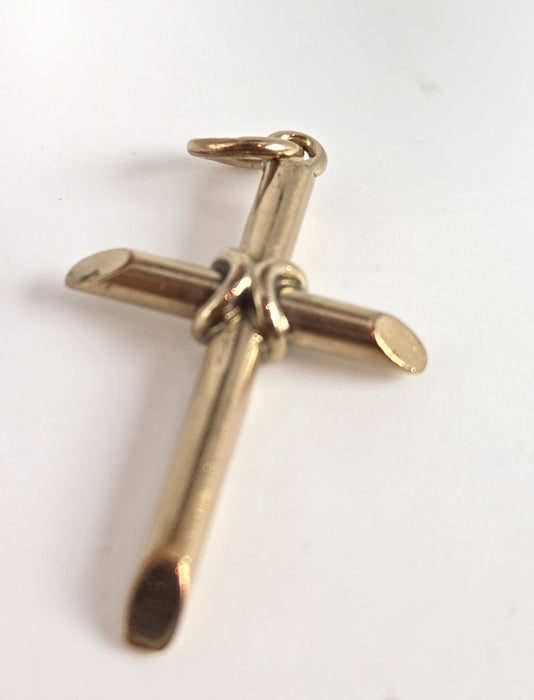 4355 Vintage: 9ct Gold Cross Pendant - From 1965
