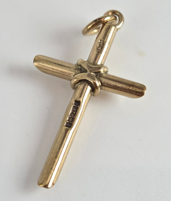 4355 Vintage: 9ct Gold Cross Pendant - From 1965