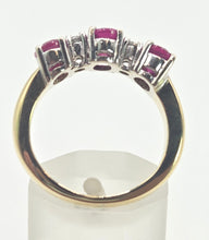 Load image into Gallery viewer, 0626 Vintage 18ct Yellow Gold Rubies &amp; Diamonds Ring - Voloptuos
