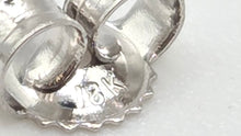 Load image into Gallery viewer, 3600: Vintage 18ct White Gold Round Full Cut Diamond (0.3ct) Stud Earrings
