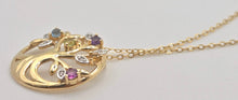 Load image into Gallery viewer, 2680: Vintage: 9ct Gold Necklace &amp; Multi-Gem Tree of Life Pendant
