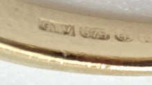 Cargar imagen en el visor de la galería, 2793: Vintage Rare: 9ct Gold Yellow Citrine Emeralds Dress Ring
