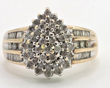 Load image into Gallery viewer, 2801: Vintage 9ct Gold 69 Sparkling Natural Diamonds Ring
