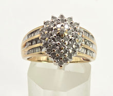 Load image into Gallery viewer, 2801: Vintage 9ct Gold 69 Sparkling Natural Diamonds Ring
