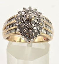 Load image into Gallery viewer, 2801: Vintage 9ct Gold 69 Sparkling Natural Diamonds Ring
