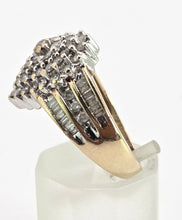 Load image into Gallery viewer, 2801: Vintage 9ct Gold 69 Sparkling Natural Diamonds Ring
