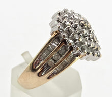 Load image into Gallery viewer, 2801: Vintage 9ct Gold 69 Sparkling Natural Diamonds Ring
