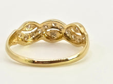 Cargar imagen en el visor de la galería, 2629: 18ct Gold 14 Natural Diamonds Stacker/ Dress Ring

